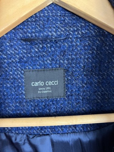 Pánský kabát Carlo Cecci 80 % vlna 10 % mohér