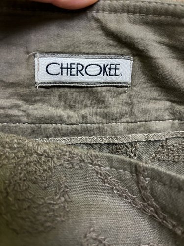 Lněná sukně Cherokee 55 % viskoza 45 % len