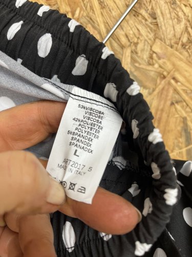 Široké kalhoty Made in Italy 53 % viskoza