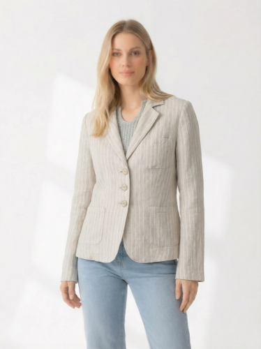 Lněné sako Sisley 100 % len