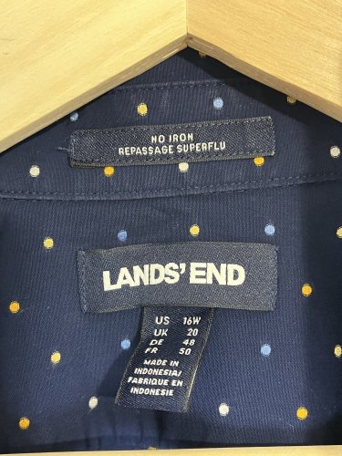 Oversize košile Lands`End 100 % bavlna