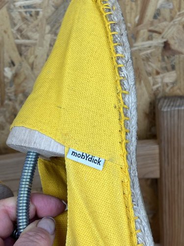 Slamáky Mobydick 100 % bavlna a 100 % sláma