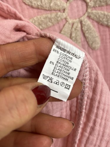 Vaflové šaty Made in Italy 95 % bavlna