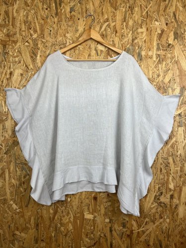 Oversize tunika Made in Italy 100 % len