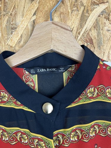 Košilové šaty ZARA 100 % polyester