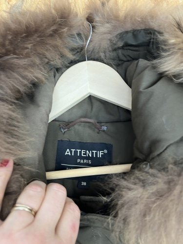 Parka Attentif 100 % polyester a 100 % pravá kožešina