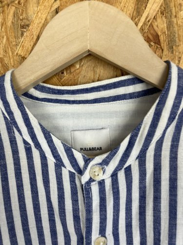 Pánská košile PULL&BEAR 81 % bavlna 19 % len