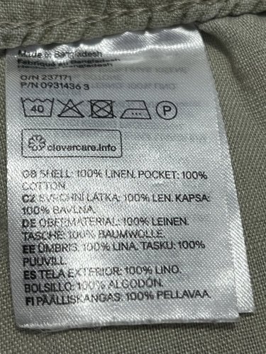Pánské kalhoty H&M 100 % bavlna