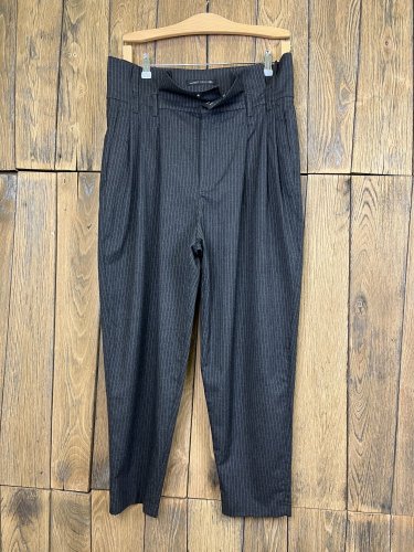 Široké kalhoty ZARA s podílem vlny, bavlny a elastanu