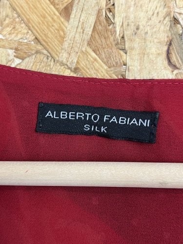 Hedvábný top Alberto Fabiani 100 % hedvábí