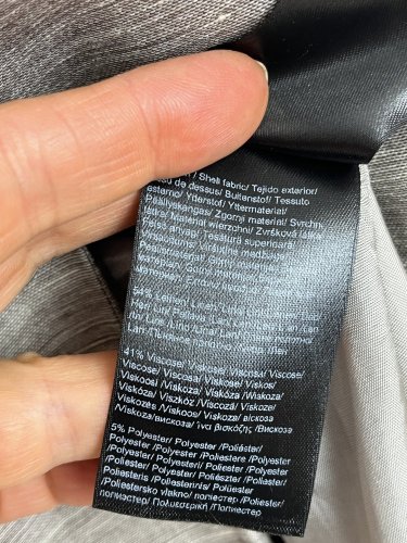 Lněný kabát Comma, 54 % len 41 % viskoza