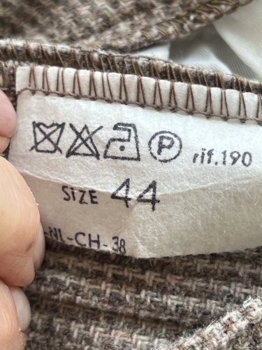 Vlněné kalhoty Made in Italy 50 % vlna