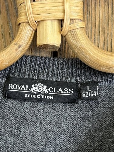 Pánský přírodní svetr Royal Class 51 % vlna 49 % bavlna