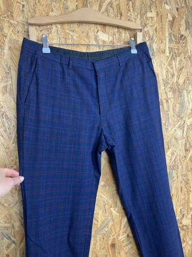 Pánské kalhoty Hugo Boss s podílem vlny a polyamidu