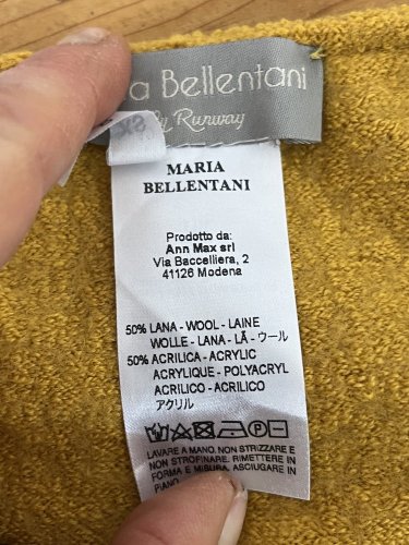Vlněná sukně Maria Bellentani 50 % vlna