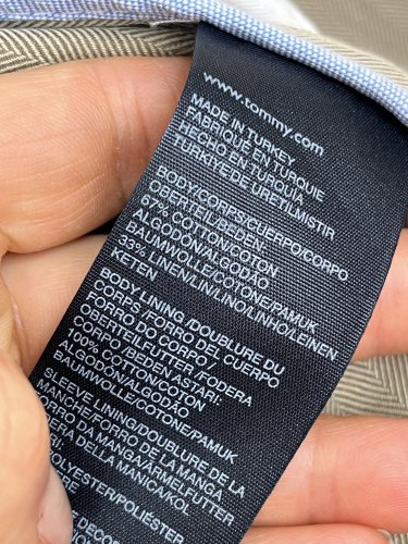 Pánské sako Tommy Hilfiger 67 % bavlna 33 % len