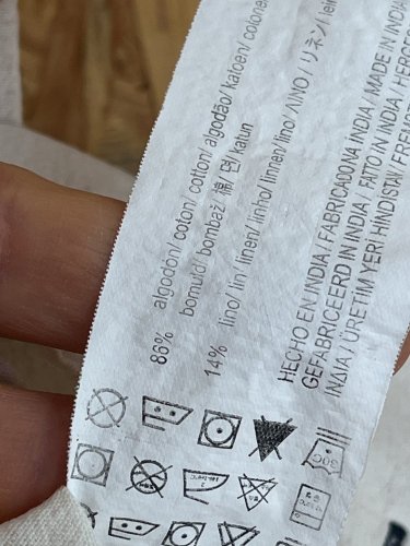 Přírodní košile PULL&BEAR 86 % bavlna 14 % len