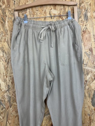 Široké kalhoty Made in Italy 85 % lyocel 15 % len