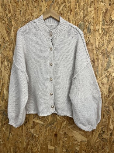 Oversize kardigan Made in Italy s podílem vlny a polyamidu