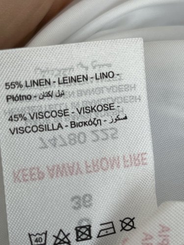 Lněné šaty Peacocks 55 % len 45 % viskoza