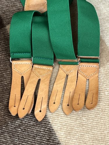 Luxusní šle Sortimo s podílem kůže a polyamidu