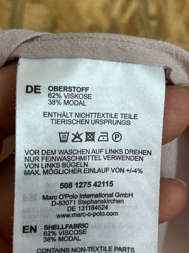 Prodloužená tunika Marc O`Polo 38 % modal 62 % viskoza