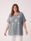 Oversize tunika Made in Italy 65 % bavlna 30 % len