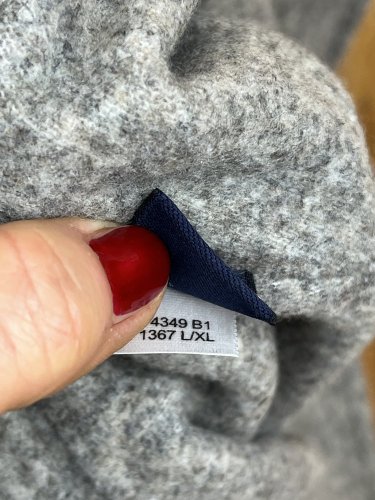 Oboustranný klobouk Lands`End 100 % vlna a 100 % polyamid