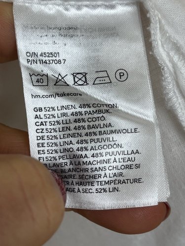 Oversize tunika H&M 52 % len 48 % bavlna