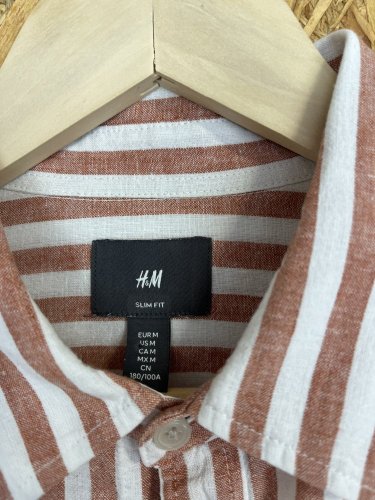 Pánská košile H&M 52 % len 48 % bavlna