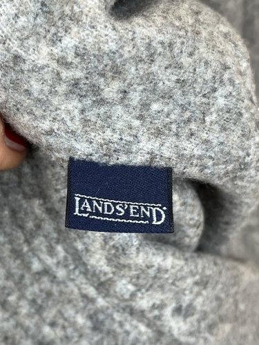 Oboustranný klobouk Lands`End 100 % vlna a 100 % polyamid