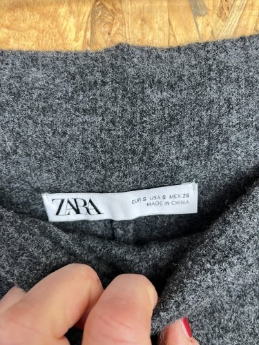 Zateplené kalhoty ZARA 6 % vlna 13 % viskoza