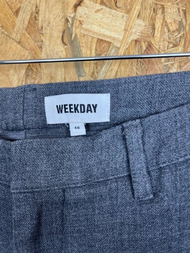 Široké kalhoty Weekday 65 % poylester 33 % viskoza