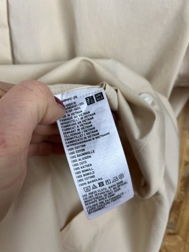 Bavlněná košile Uniqlo 100 % bavlna