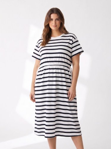 Oversize bavlněné šaty H&M 100 % bavlna