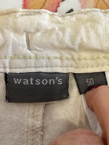 Pánské kalhoty Watsons 55 % len 45 % bavlna