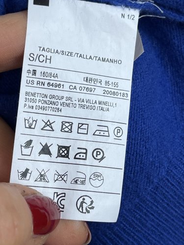 Pánský svetr Benetton 100 % vlna