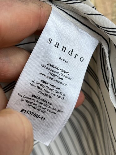 Nadčasová tunika Sandro 100 % cupro