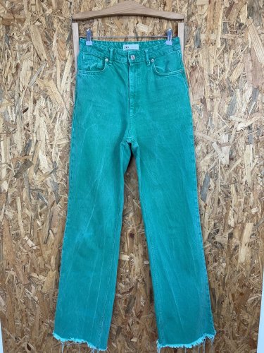 Široké džíny ZARA 100 % bavlna