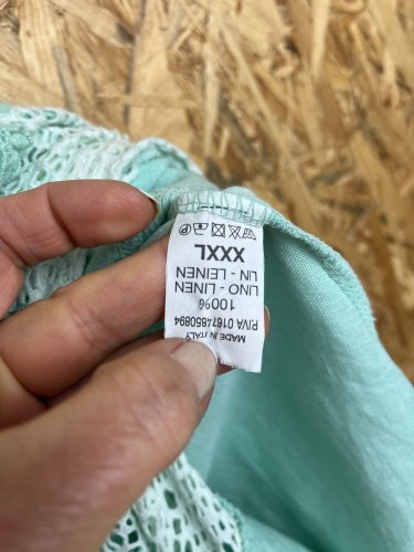 Lněné šaty Made in Italy 100 % len
