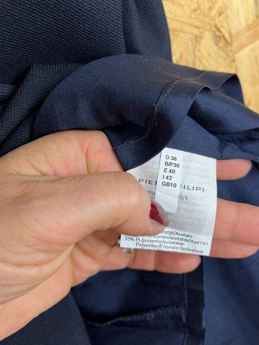 Námořní šaty Pietro Filipi 73 % polyester 24 % viskoza