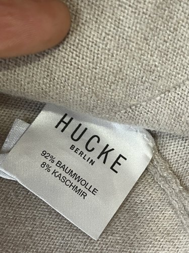 Luxusní kardigan Hucke Berlin 92 % bavlna 8 % kašmír