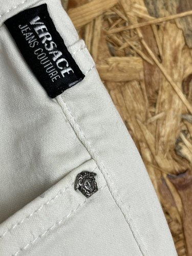 Pánské kalhoty Versace 97 % bavlna