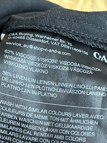 Oversize šaty C&A 62 % viskoza 38 % len