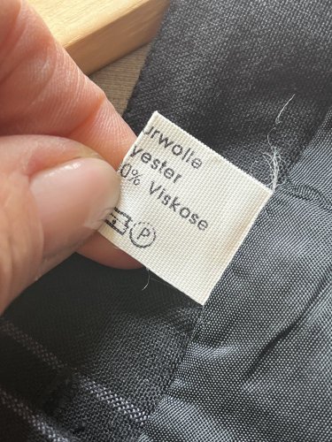 Oversize vlněná sukně Made in Germany 45 % vlna