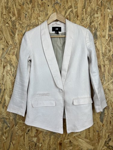 Lněné sako H&M 100 % len