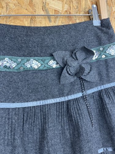 Přírodní sukně Icie 50 % hedvábí 50 % bavlna