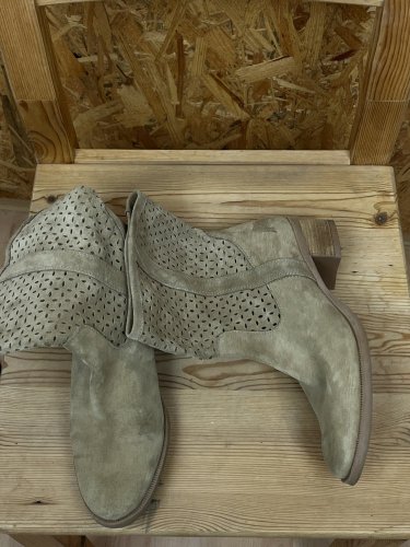 Velurové kozačky Made in Italy 100 % kůže