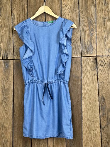 Dětské riflové šaty Benetton 100 % bavlna