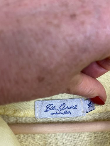 Lněný top Made in Italy 100 % len